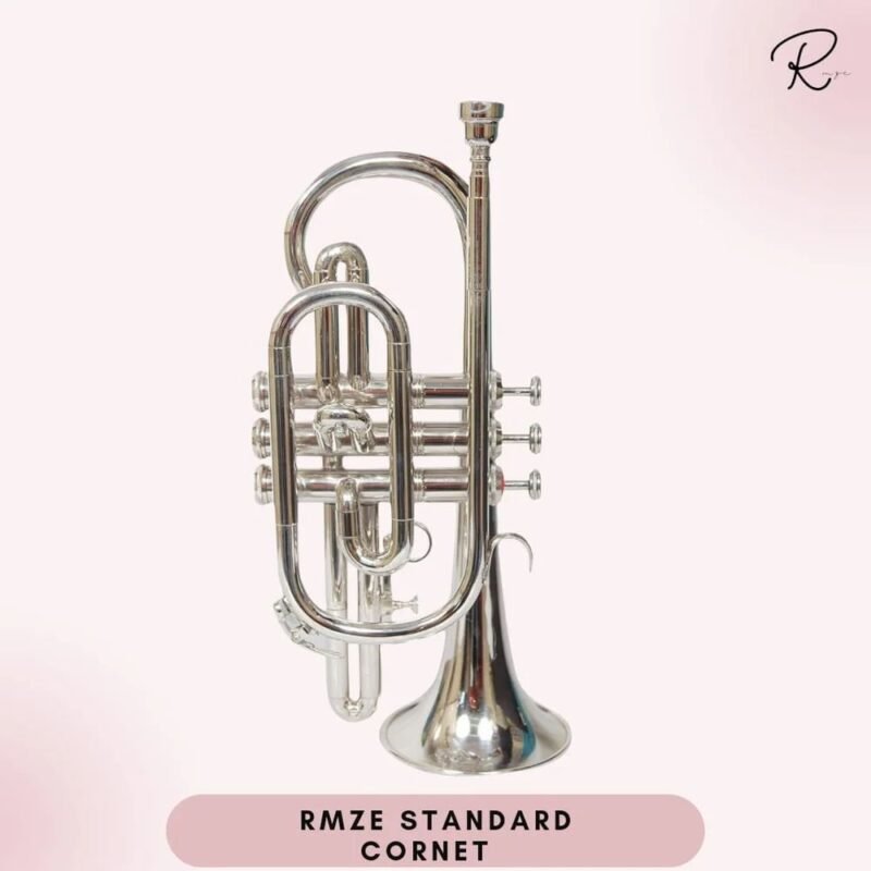 Rmze Standard Silver Cornet Set - Brass Musical Instrument