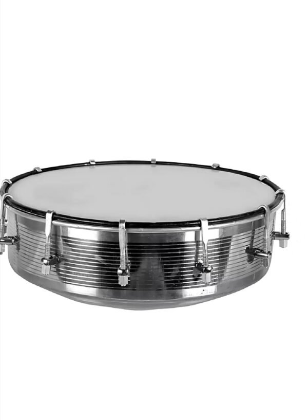 Rmze Professional Tasha Drum – 14 Inch Metal Body with Chrome Finish, Crisp & Sharp Sound, Adjustable Tuning Lugs – Perfect for Students, Bands & Stage Performances