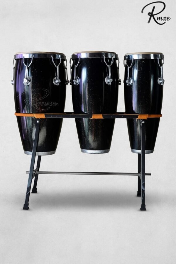 🎶 RMZE Standard Black Congo Drum Set – Perfect for Stage, Studio & Live Performances 🥁
