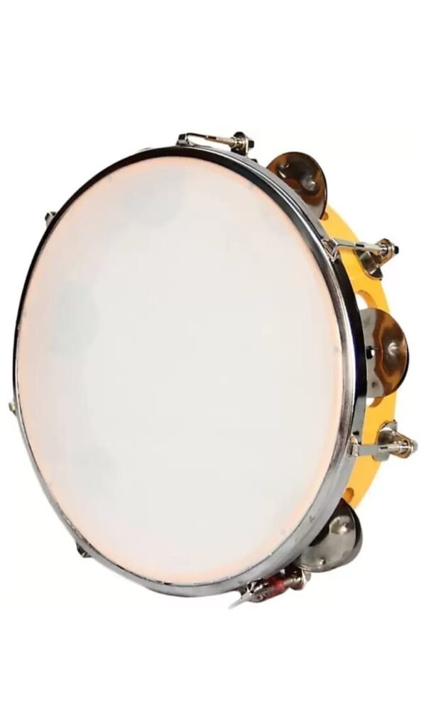 Rmze Precision Handmade Dafli/Tambourine/Khanjri (Pack of 1/Multicolured) - Musical Instrument