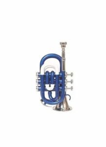 Rmze Professional Blue Pocket Trumpet – Musical Instruments