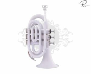 Rmze Professional White Pocket Trumpet – Musical Instruments