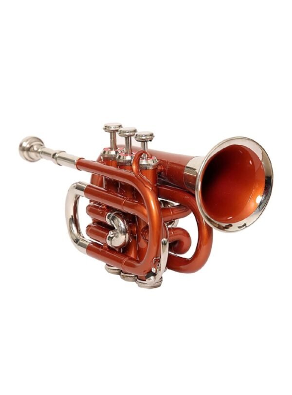 Rmze Professional Orange-Silver Pocket Trumpet – Musical Instruments