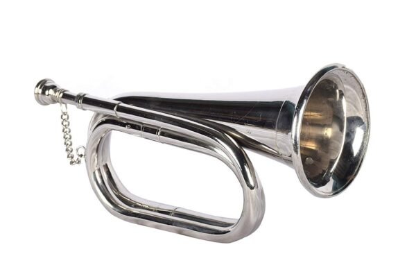 Rmze Brass Bugle Horn – Premium Copper & Brass Finish | Loud Clear Sound | Ideal for Army, NCC, Scouts & Ceremonies - Musical Instrument