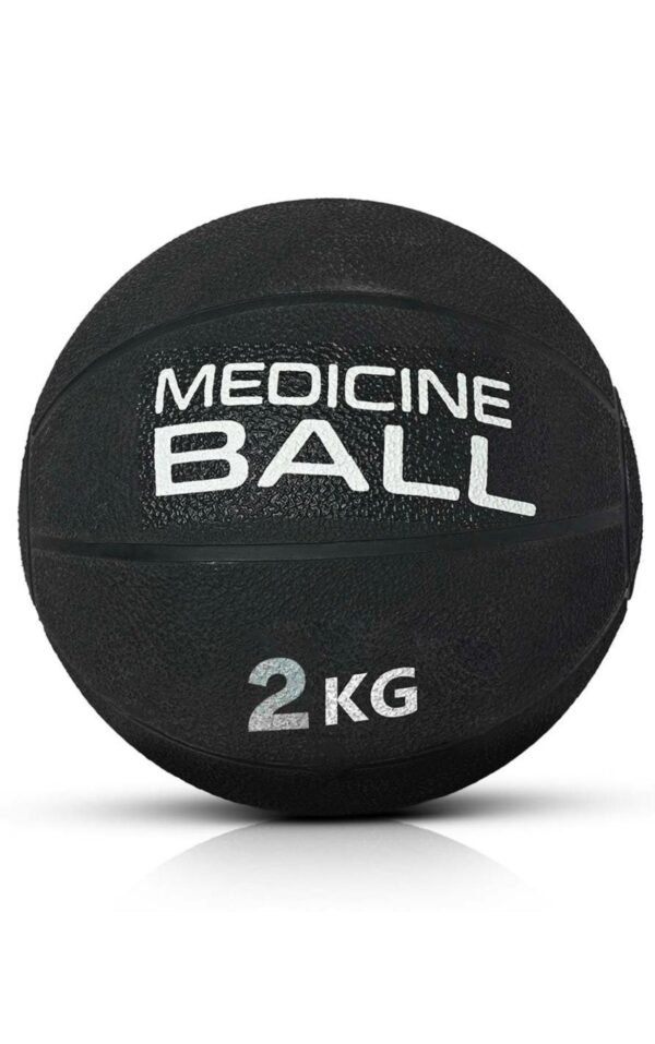 Professional 2kg Slam Ball for Speed Training & Physical Therapy - Non-Bounce Textured Medicine Ball for Core Strengthening, Toning & Cardio (Red)