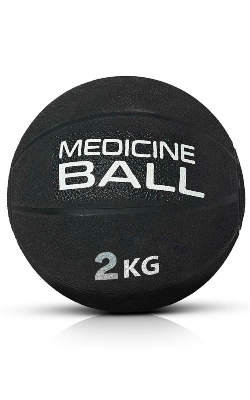 Professional 2kg Slam Ball for Speed Training & Physical Therapy - Non-Bounce Textured Medicine Ball for Core Strengthening, Toning & Cardio (Red)