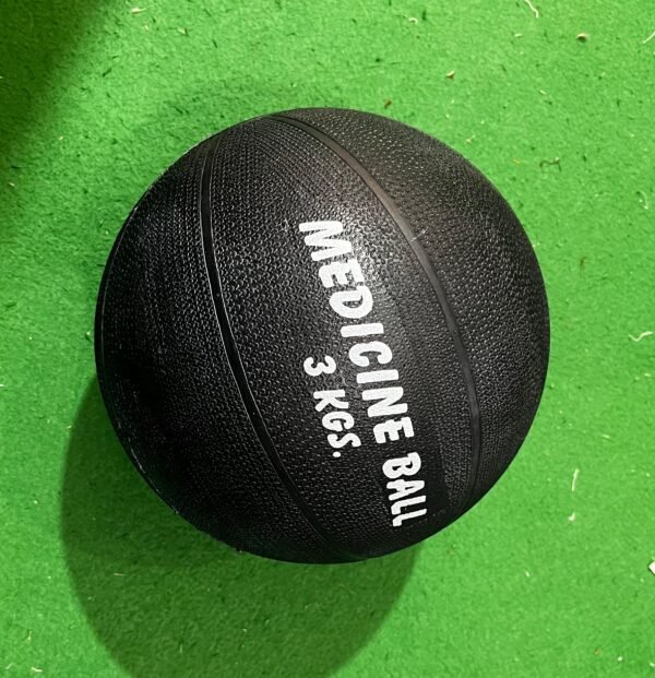 3kg Medicine Ball for Gym & Home Workout | Heavy Duty Rubber Exercise Ball for Strength Training