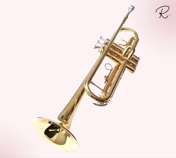Rmze Professional Bb Brass Trumpet for Beginners & Professionals – Golden-2427 Trumpet Set – Musical Instrument