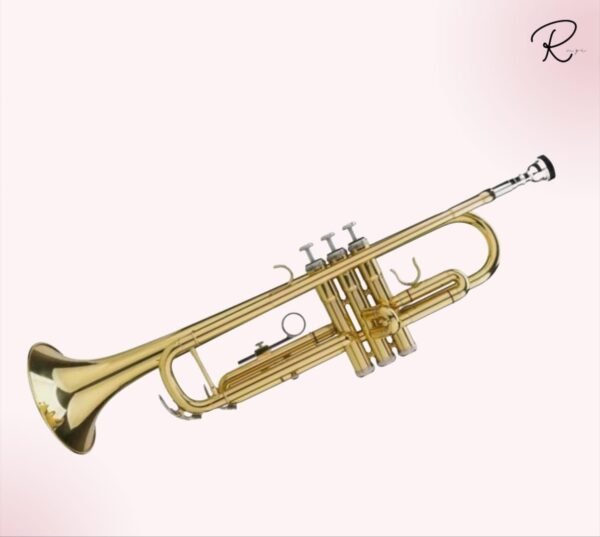 Rmze Professional Bb Brass Trumpet for Beginners & Professionals – Golden-2421 Trumpet Set – Musical Instrument