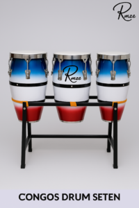 Rmze Precision-Crafted Multicolor Congo Drum