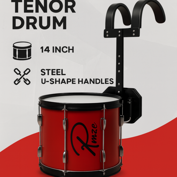 Rmze Marching Tenor Drum | Parade & Band Drum for Schools, Colleges – Musical Instrument