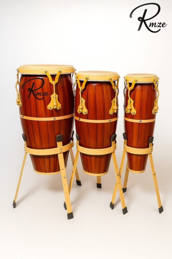 Rmze Precision Crafted Congo Drum Set – Perfect for Stage, Studio & Live Performances - Musical Instrument