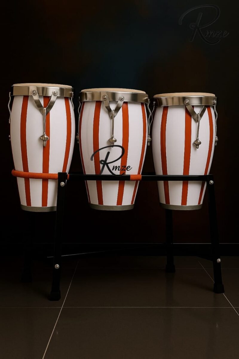Rmze Precision Crafted Congo Drum Set – Perfect for Stage, Studio & Live Performances - Musical Instrument