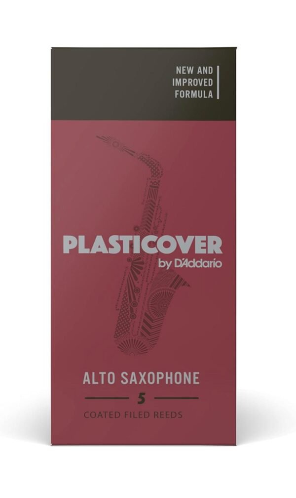 Rico Plasticover Alto Saxophone Reeds – (Strength 2.5/Pack of 5) | Premium Quality & Rich Sound