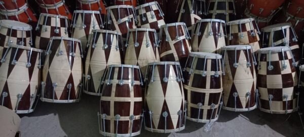 Punjabi Dhol Drum Set – Professional Wooden Bhangra Dhol for Wedding Band & Events (Bulk Available)