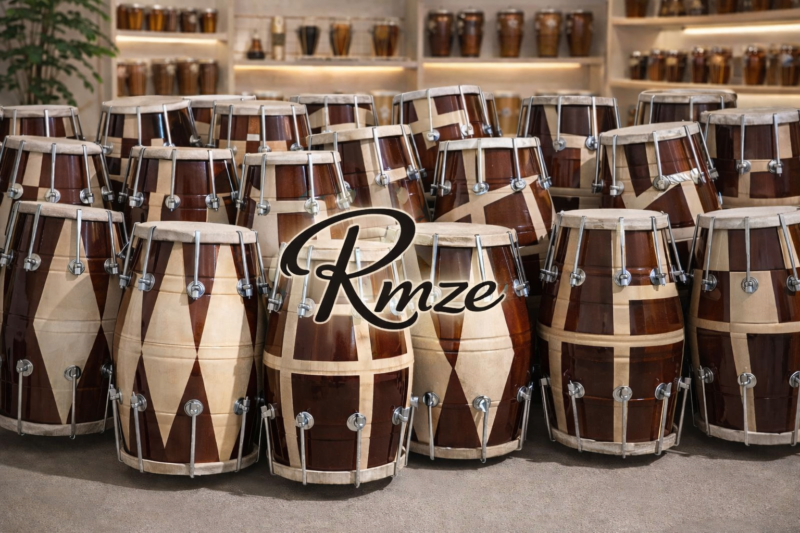 Punjabi Dhol Drum Set – Professional Wooden Bhangra Dhol for Wedding Band & Events (Bulk Available)
