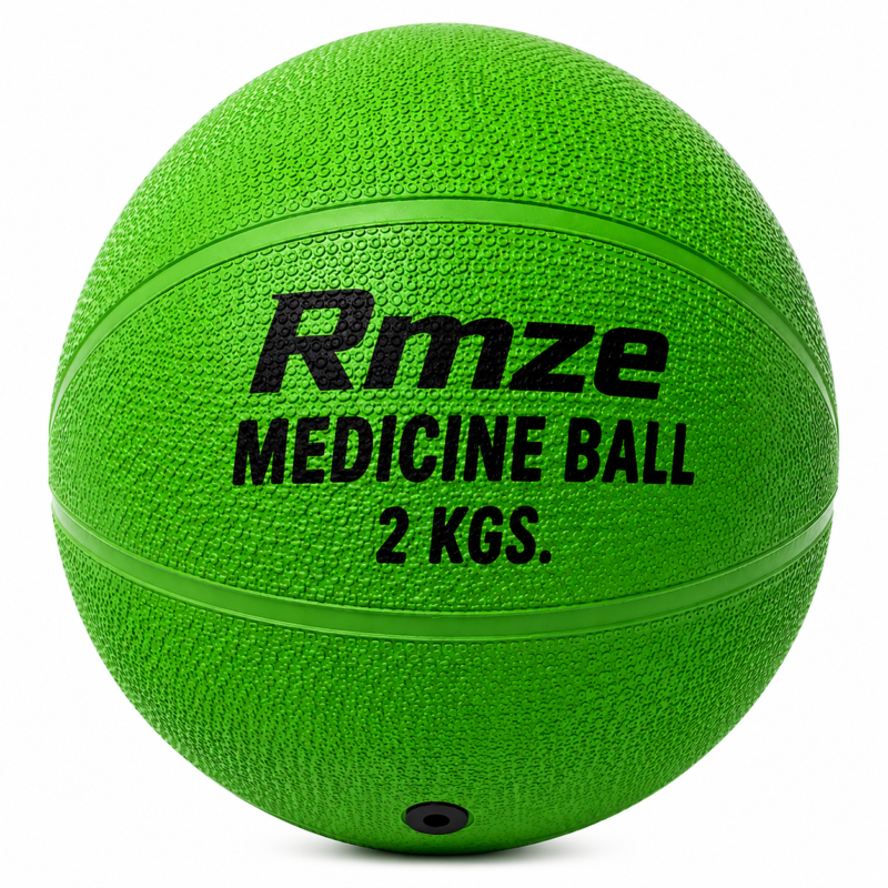 RMZE 2KG Medicine Ball for Strength Training, HIIT Workout, Functional Fitness, Core Exercise & Physiotherapy – Commercial Gym, Schools, Colleges, Military Training, Sports Academies