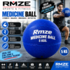 Rmze 5 KG blue medicine ball with durable rubber surface for strength and functional training