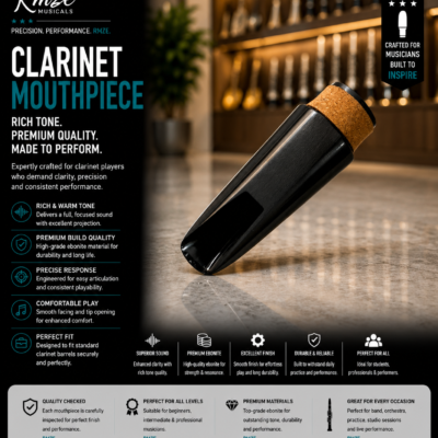 Rmze Clarinet Mouthpiece C1 premium ebonite black clarinet mouthpiece