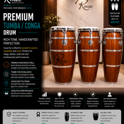 Rmze premium wooden Tumba Conga drum set with hardwood shells