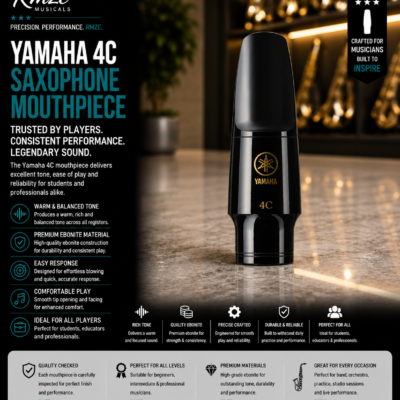Yamaha 4C saxophone mouthpiece black ebonite