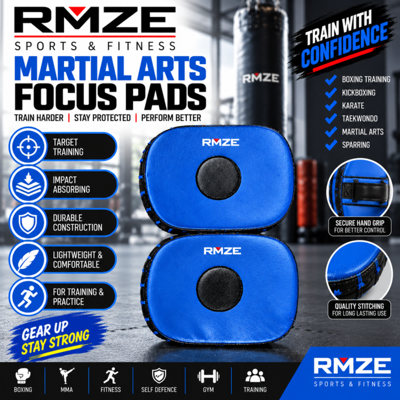 RMZE martial arts focus pads for boxing kickboxing karate taekwondo and combat sports training