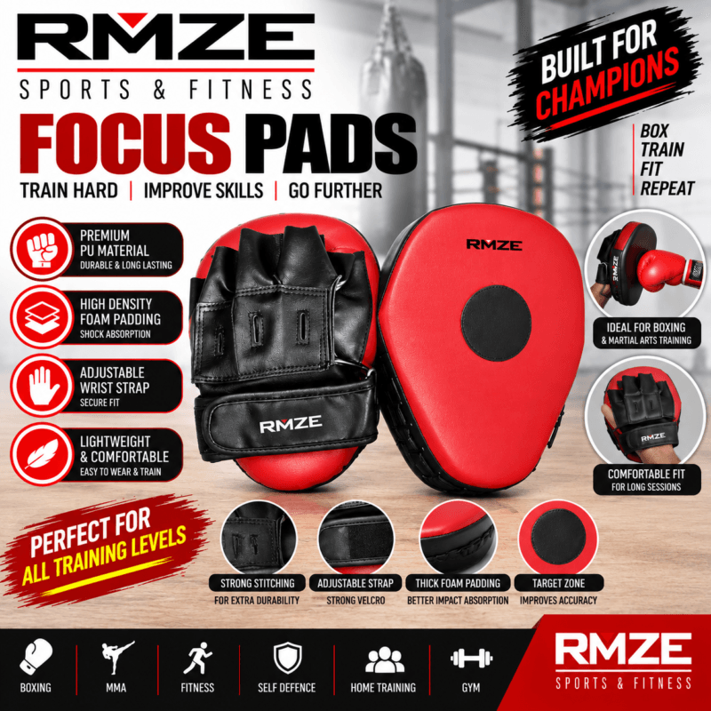 RMZE focus pads for boxing MMA kickboxing martial arts and combat sports training