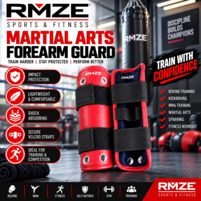 RMZE martial arts forearm guard for boxing kickboxing MMA sparring and combat sports training