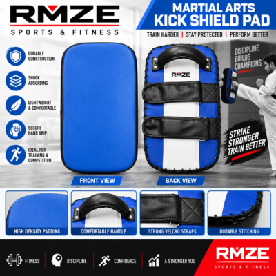 RMZE martial arts kick shield pad for kickboxing karate taekwondo MMA and combat sports training