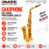 Rmze gold alto saxophone with premium brass construction and smooth keywork