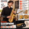 Rmze gold alto saxophone with premium brass construction and smooth keywork