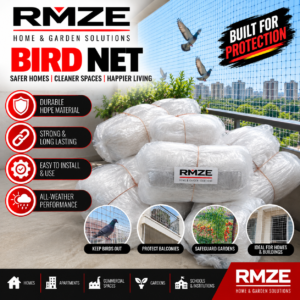 Bird Net – HDPE Balcony, Home & Garden Protection Net