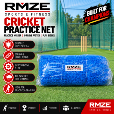 RMZE HDPE cricket practice net for cricket training and coaching