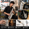 RMZE silver alto saxophone with premium brass build and smooth key action