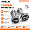 RMZE 5 KG chrome dumbbell with knurled grip