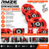 RMZE gym machine pulley wheel with precision bearing available in red and silver