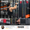 RMZE weight stack plates set with 5 KG to 80 KG markings for gym cable machines